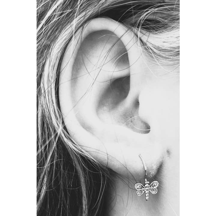 Semaki & Bird - Venta al por mayor Pendientes colgantes - Pendientes colgantes de libélula - Sterling Natural History2