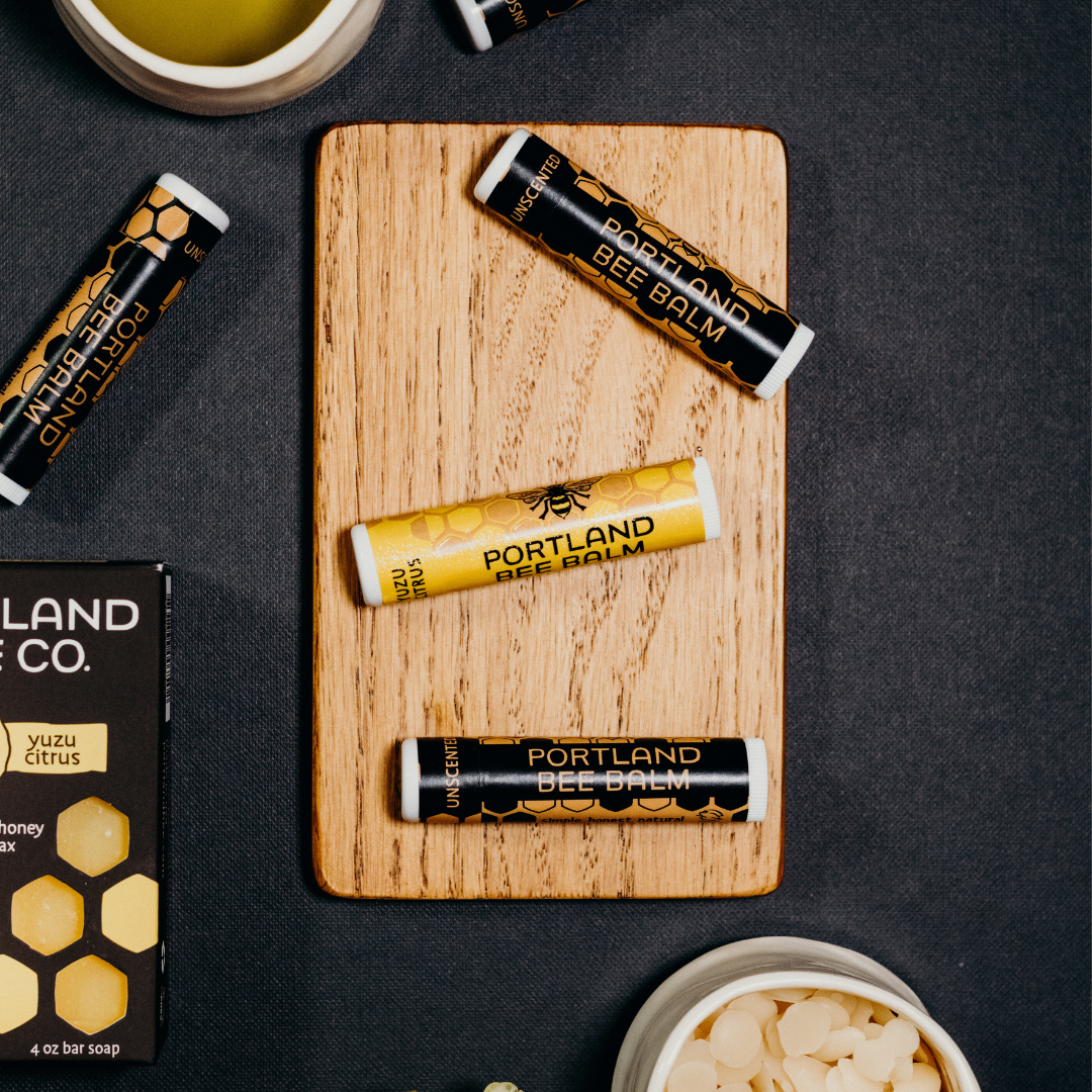 Portland Bee Balm – wholesale Läppbalsam – Yuzu Citrus Bivax Läppbalsam Display – 24-pack2