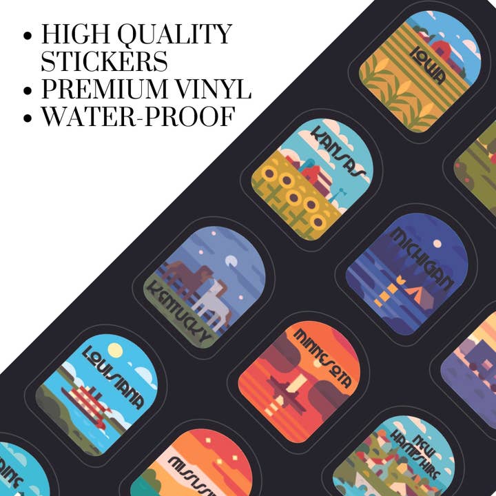 Track Your Adventures - Wholesale Water bottle - USA & National Park Tracker Water Bottles – 32 oz 3