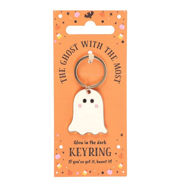 Something Different Wholesale – wholesale Keychain – Unisex – Ghost With The Most Glow in the Dark Halloween Keyring1