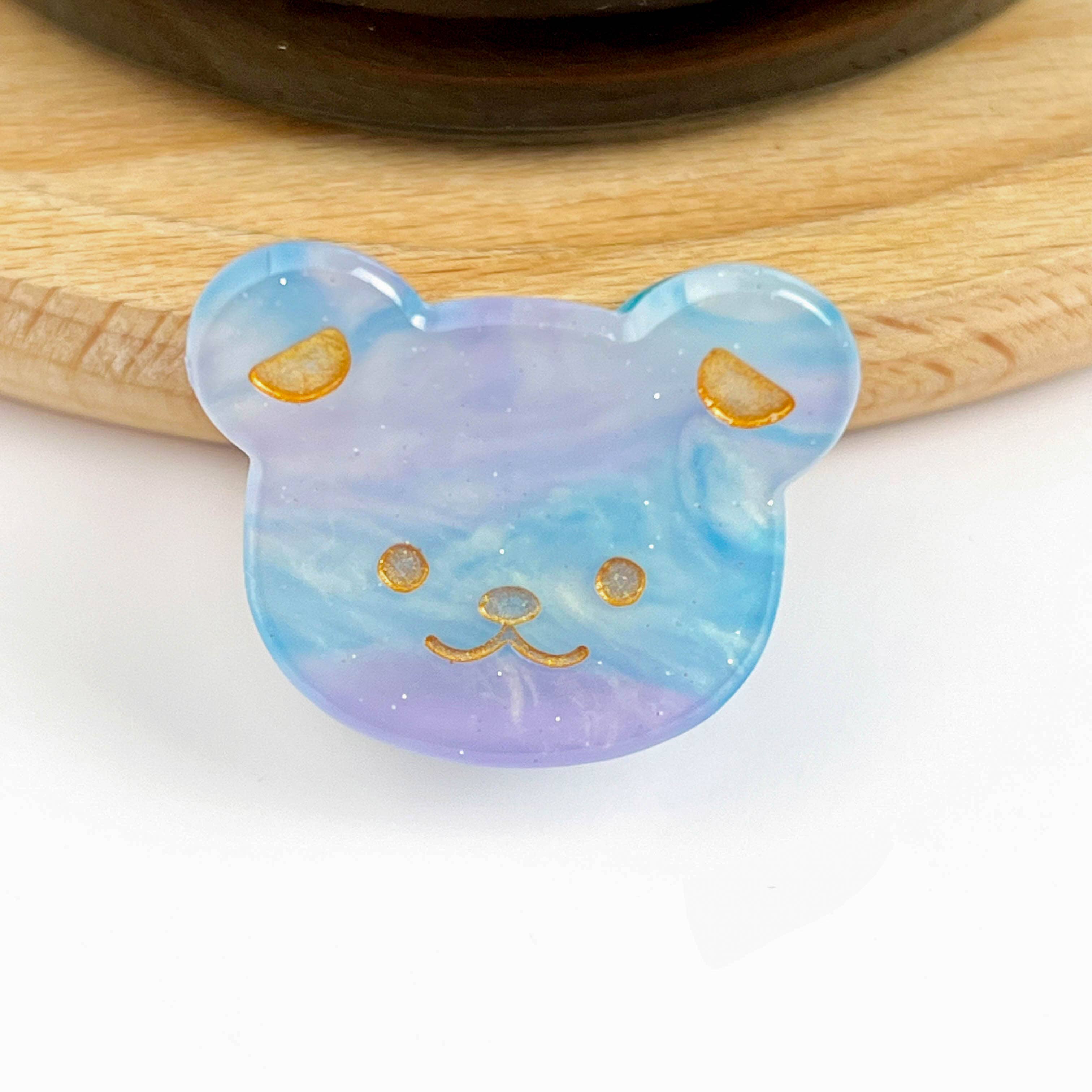 TheDivaSoap - Wholesale Hair Clip - Kids - Cute Bear Head Mini Claw Clip, Acetate Children's Hair Clip0