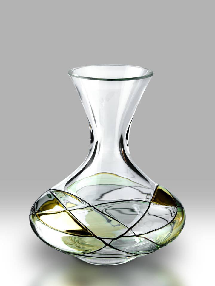 Mosaïque dorée - Vase Ella 13,5 cm pour la vente par Nobile Glassware Ltd.