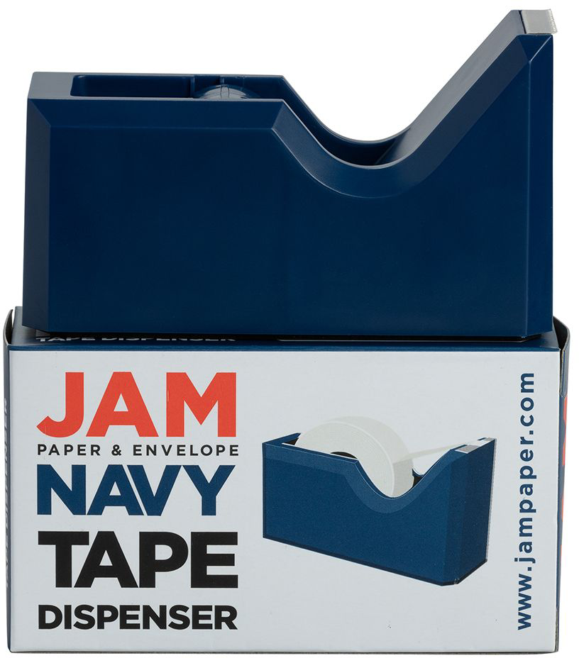 JAM PAPER - Wholesale Tape Dispenser - JAM Colorful Desk Tape Dispensers, Navy Blue, 1/Pack1