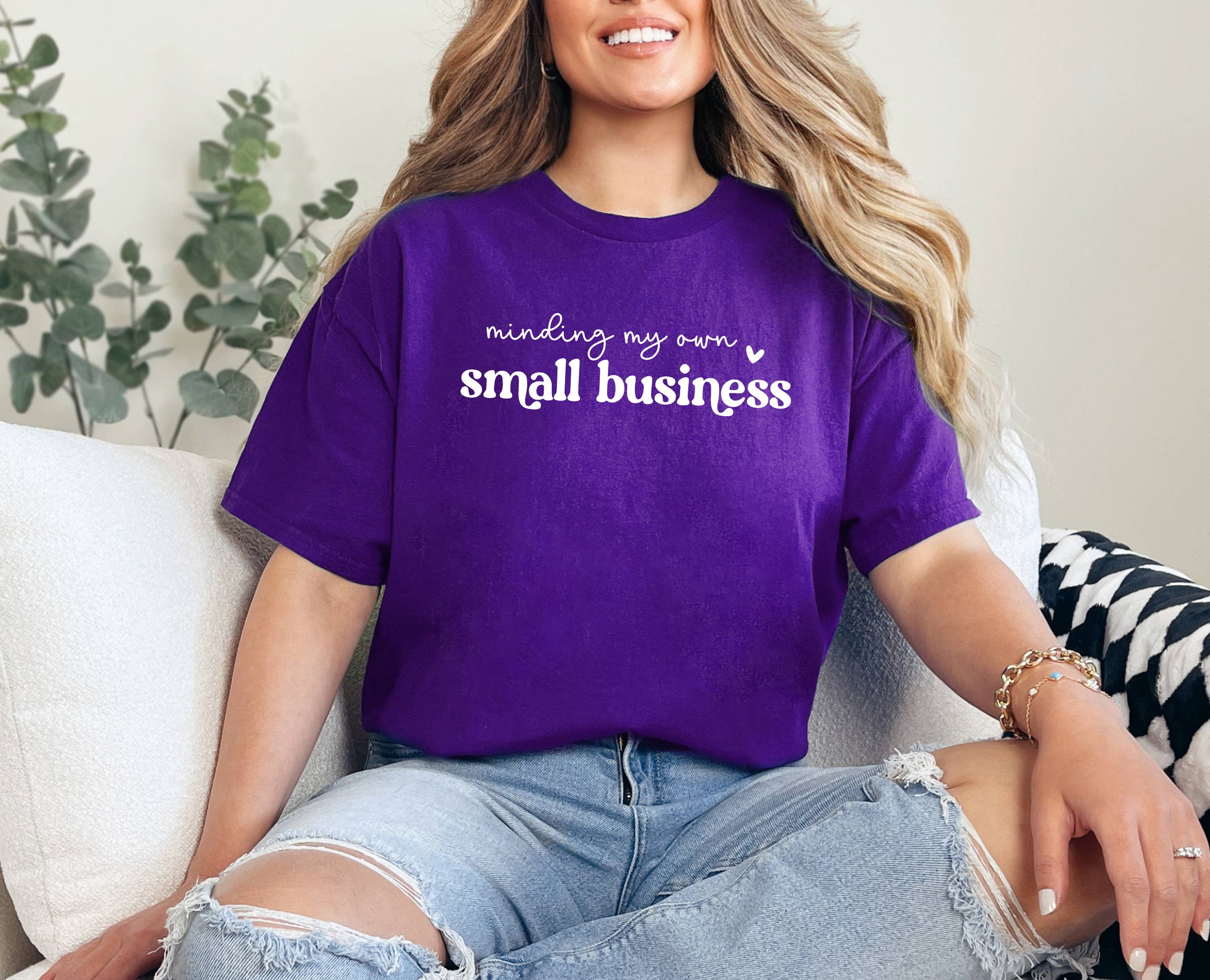 Tee Story - Wholesale Screen Printed T-Shirt - Women's - Minding My Own Small Business, Small Business Owner shirt5