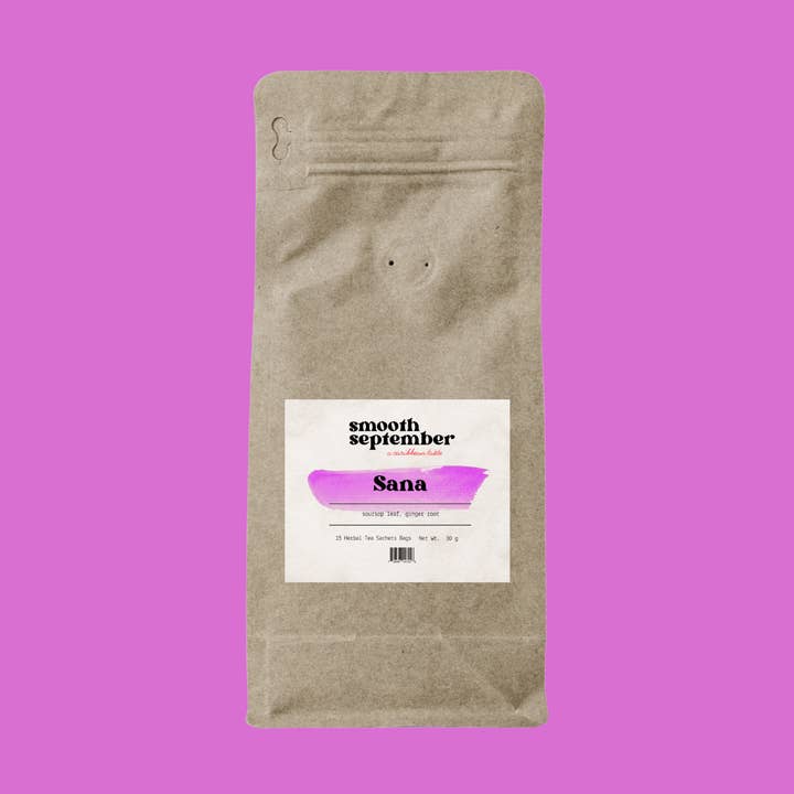Smooth September LLC - Wholesale Tea Bags - Sana Herbal Tea - Calming & Restorative - Caffeine-Free Teabag Sachets0