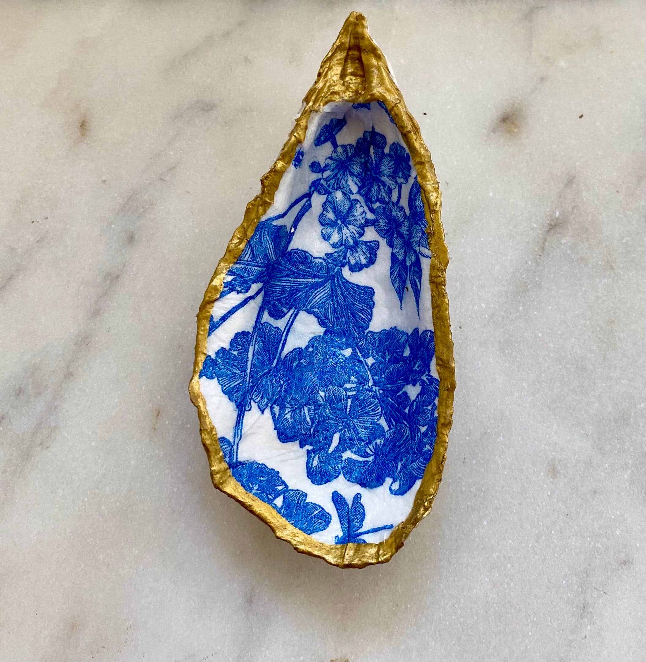 Del Mar Designs DC - Wholesale Jewelry Dish - Blue Bird Oyster Shell Jewelry Dish0