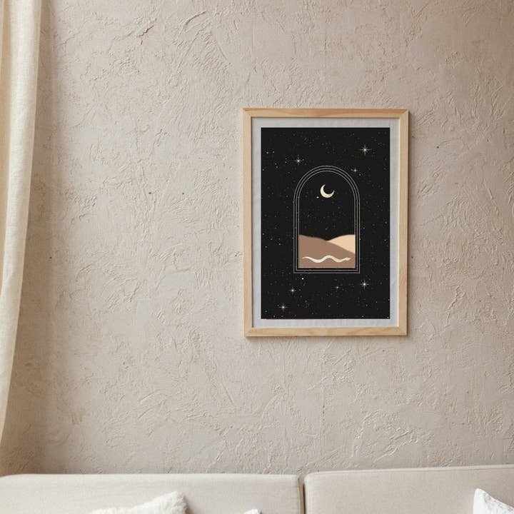 De Saharan Moon Art Print voor wholesale door Terra Soleil