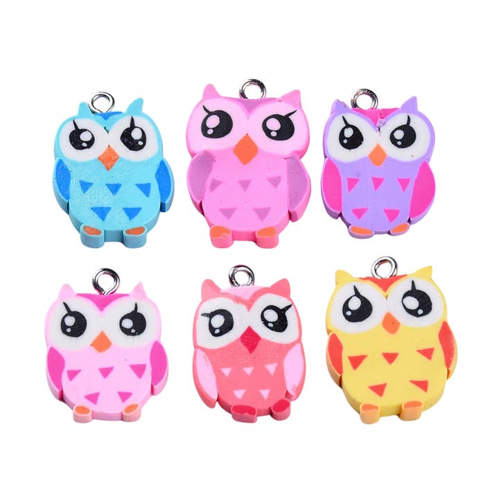* Owl Lanyard Charms - Assorted for wholesale by The Charm Bar Company
