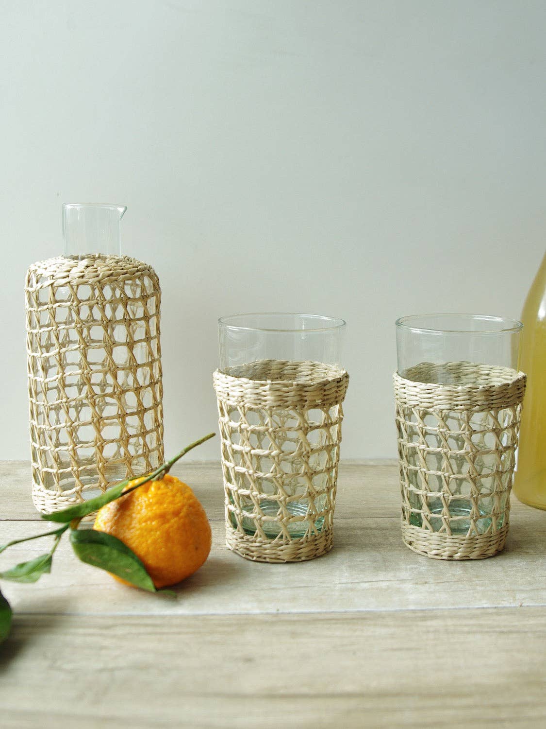 Be Home US - Wholesale Drinking Glass/Cup - Seagrass Cage Highball0