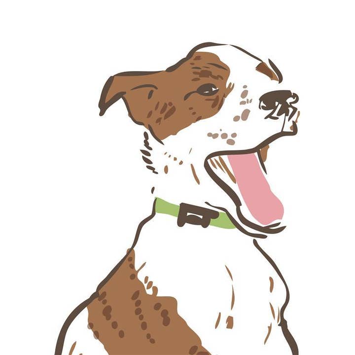 RAN-50 Kunstdruck „Cattle Dog Puppy“ für den Großhandel von Rigel Paper