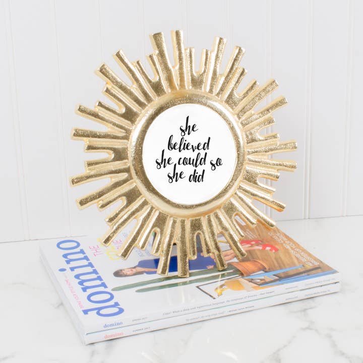 8 Oak Lane - Wholesale Picture Frame - Gold Starburst 4x6 Picture Frame