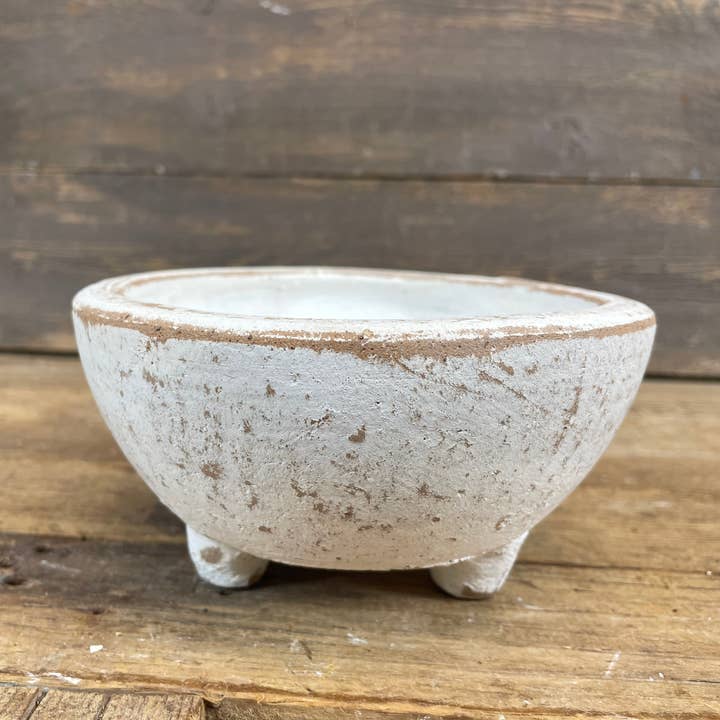 Morty™ Candle Vessel-White-Candle Ready-Clay-6 x 3 in-Morty for wholesale by My Amigos Imports