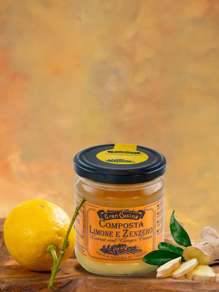 Lemon & Ginger Compote 230g for wholesale by TAB GREEN LINE SRL (Gran Cucina)