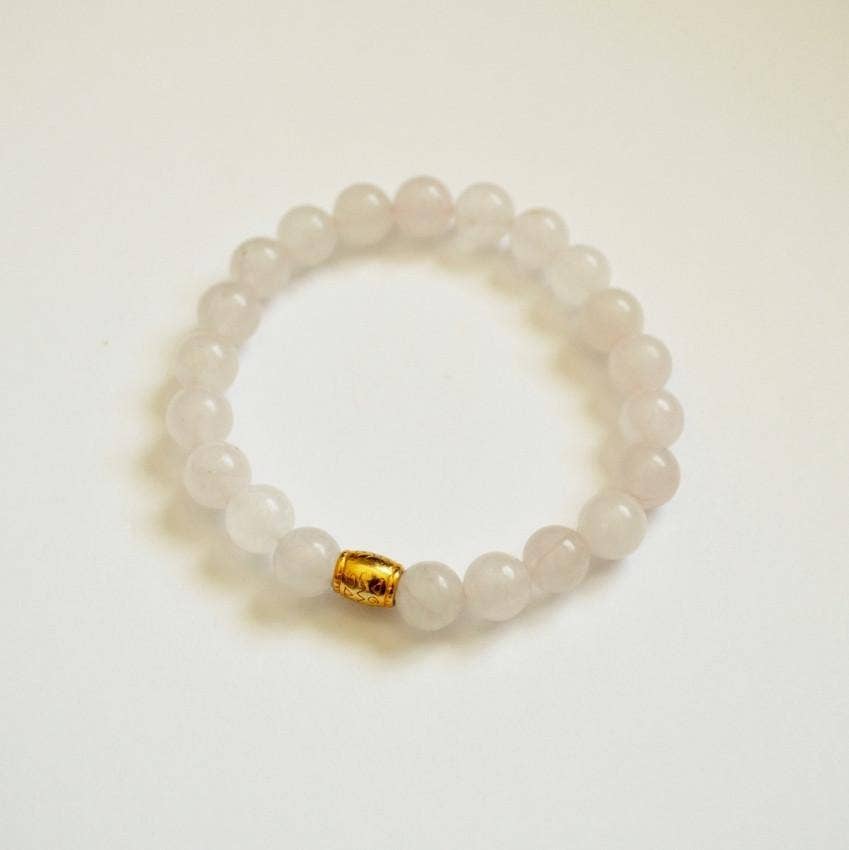 Alora Boutique Inc. - Wholesale Beaded Bracelet - Matte Rose Quartz Gemstone Bracelet | Unconditional love, Self-love, and Kindness7