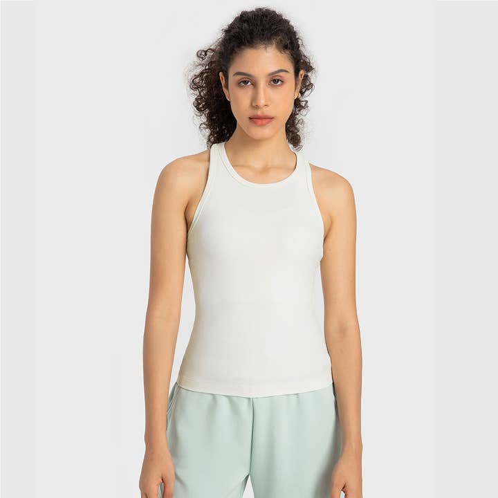 Sodalemon - Wholesale Tank top – Women′s - Women Elastic Breathable Yoga Sport Fitness Tank Top10