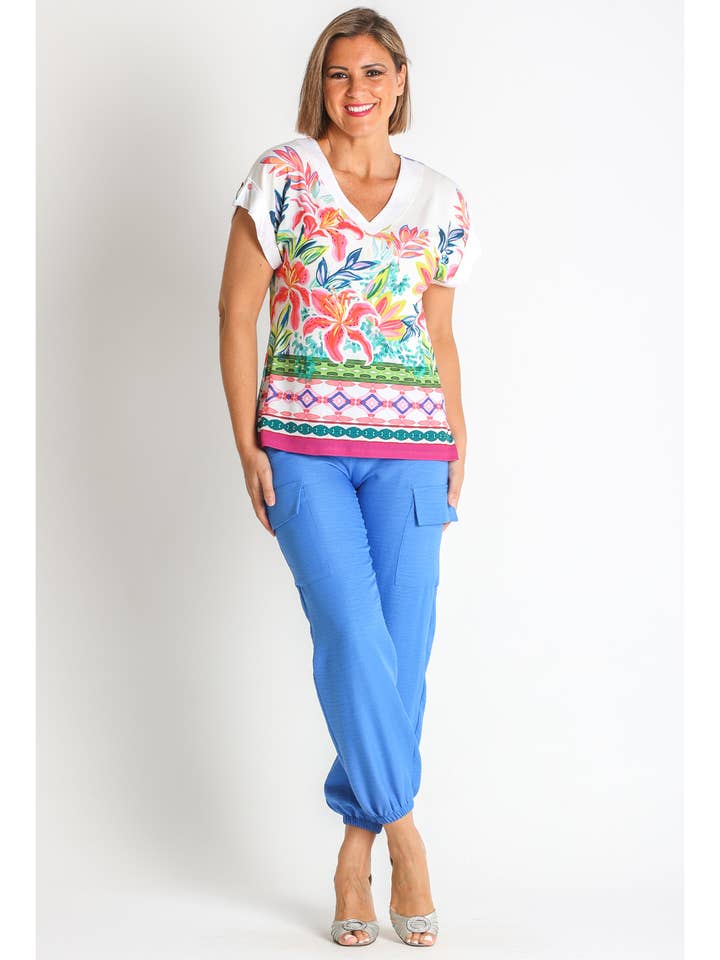 3670480 - CAMISETA PUNTO ESTAMPADO CENEFA PES. RECICLADO para venta al por mayor de LOURDES CASTILLO