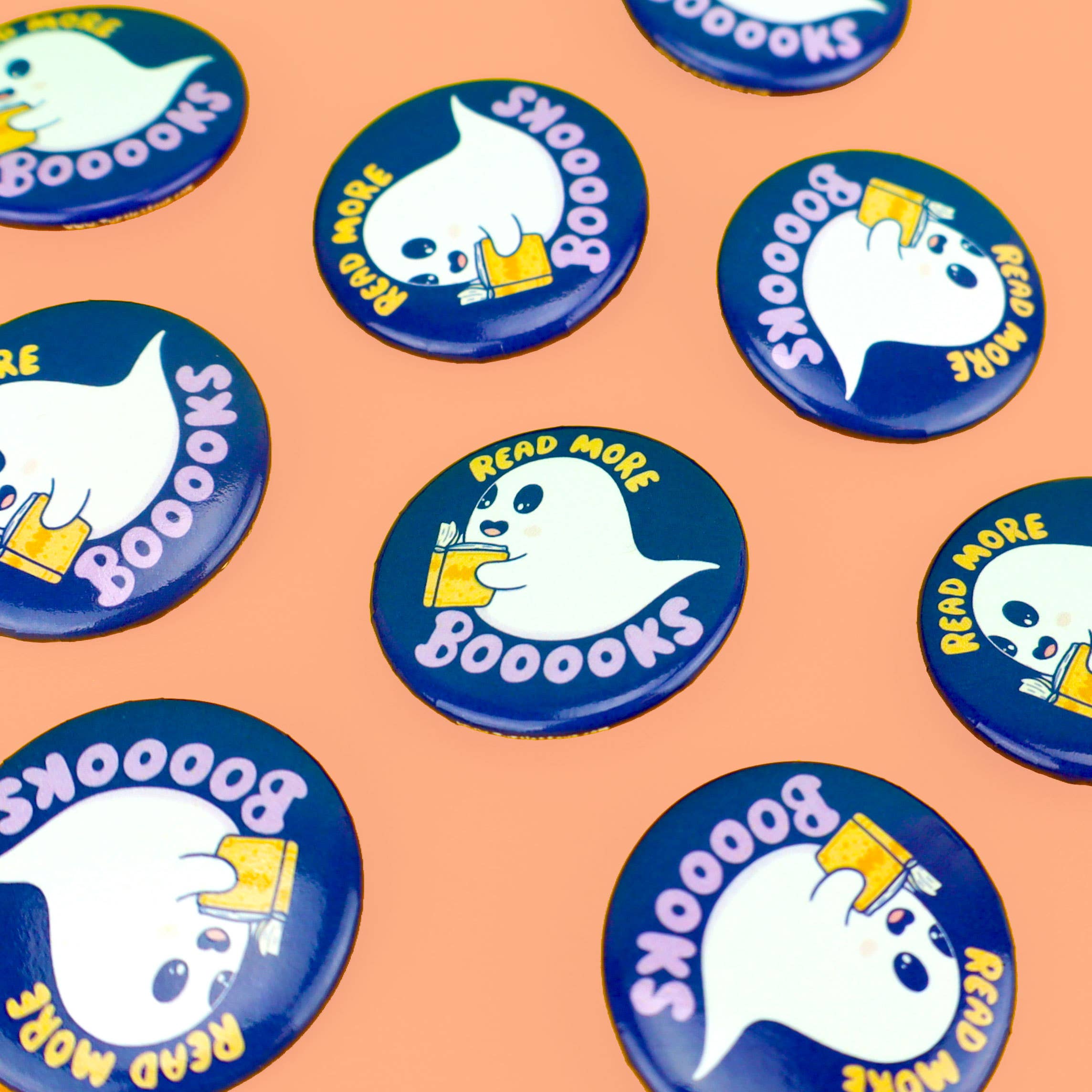 Turtle's Soup - Wholesale Lapel Pin/Button - Read More Books Funny Reading Ghost Gift Pinback Button2