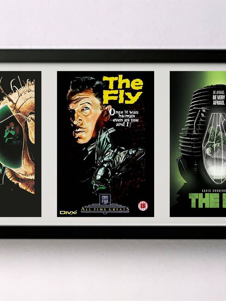 The Fly Movie Exhibition Quality Deep Frame for wholesale by Crow Butterfly Horror