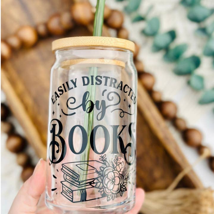 Bonita Bella Creations - Wholesale Drinking Glass/Cup - Book Beer Can Glass 16oz or 20oz