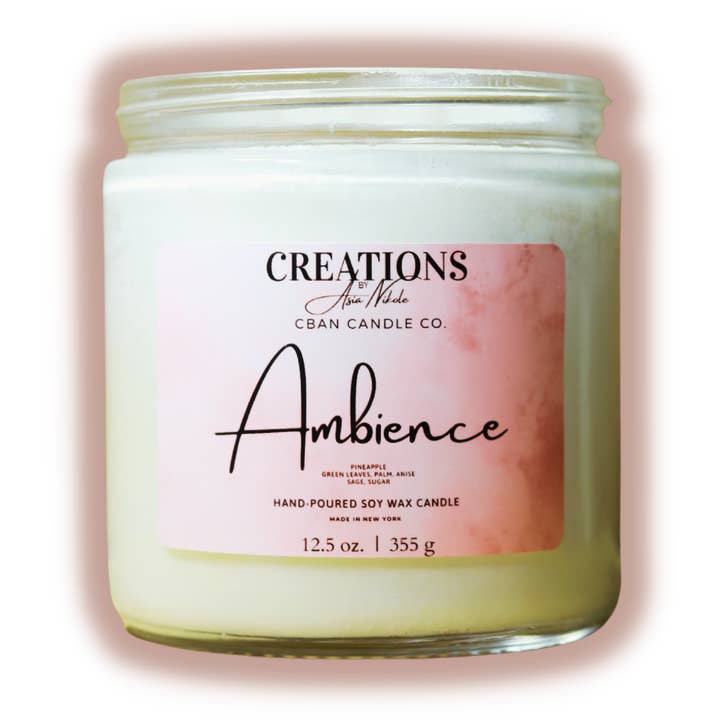 Ambience- Soy Wax Candle for wholesale by Creations By Asia Nikole