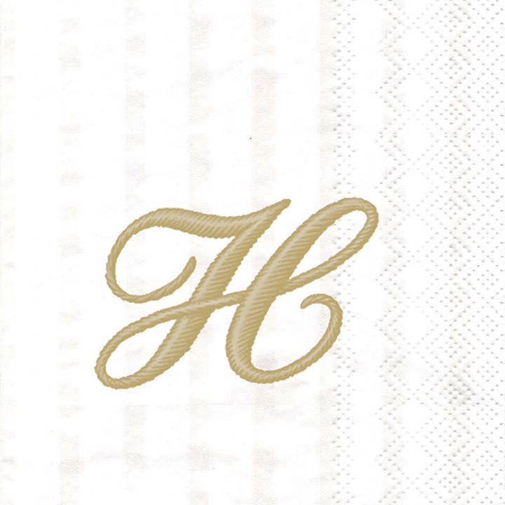 Paper Guest Towels 16 count Monogram H for wholesale by Boston International