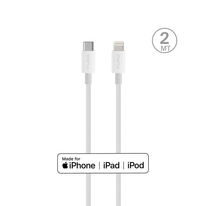 USB-C to Lightning 2.0 Charging Cable 2 Meters for wholesale by PURO