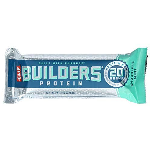 Shop The King - Vente Barres de céréales - Barres protéinées Clif Bar Builders Chocolat Menthe 12 unités0