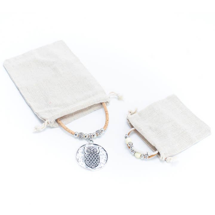 Meninas Bonitas Cork - Wholesale Pouch - Women's - 10*11cm/12*17cm Linen Potli Pouch for Jewelry L-914 (5units)