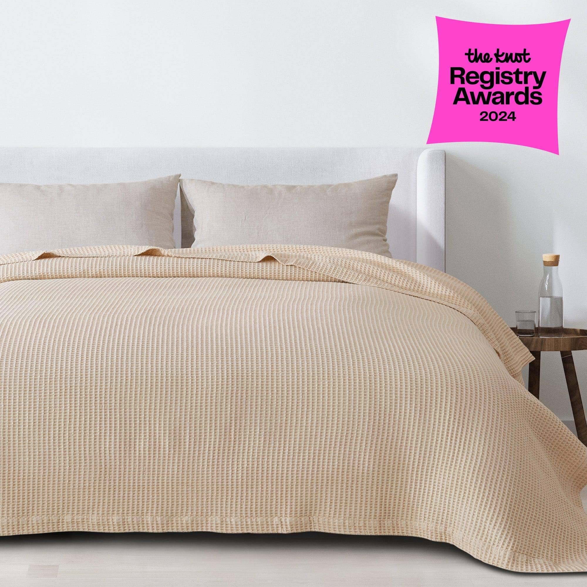 BH Collective - Wholesale Bedding Blanket - Bed Blanket - 100% Cotton Waffle Weave - Mikala Collection25