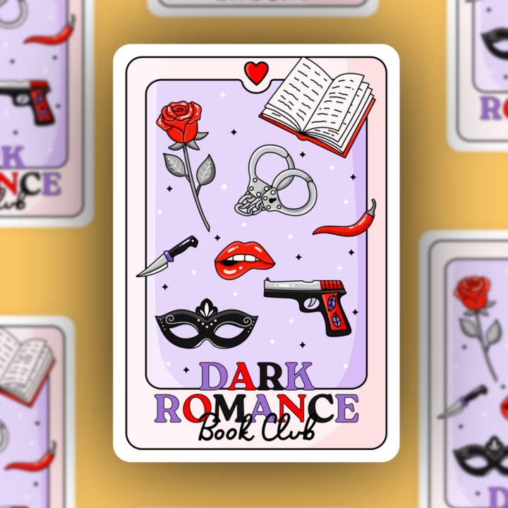 Dunkler Roman Buchclub Tarotkarten Aufkleber für den Großhandel von Sage and Virgo