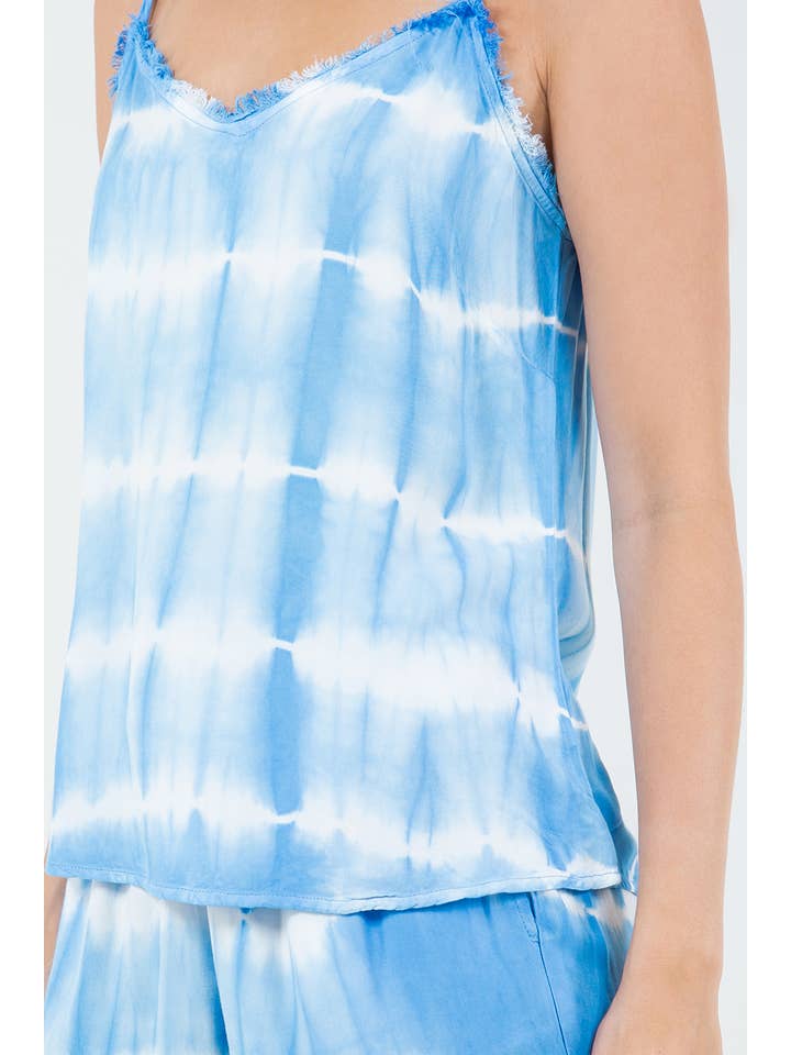 Veracci - Wholesale Lounge Set - Women's - TRENDY TIE-DYE BOAT NECK LOUNGE SET: CHIC TWO-PIECE LOUNGEWE6