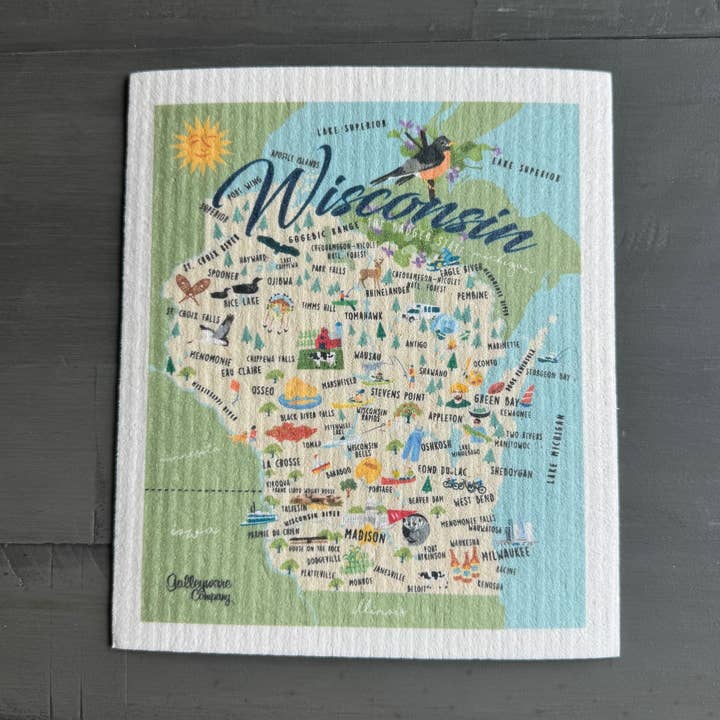 Serviette suédoise Wisconsin pour la vente par Galleyware