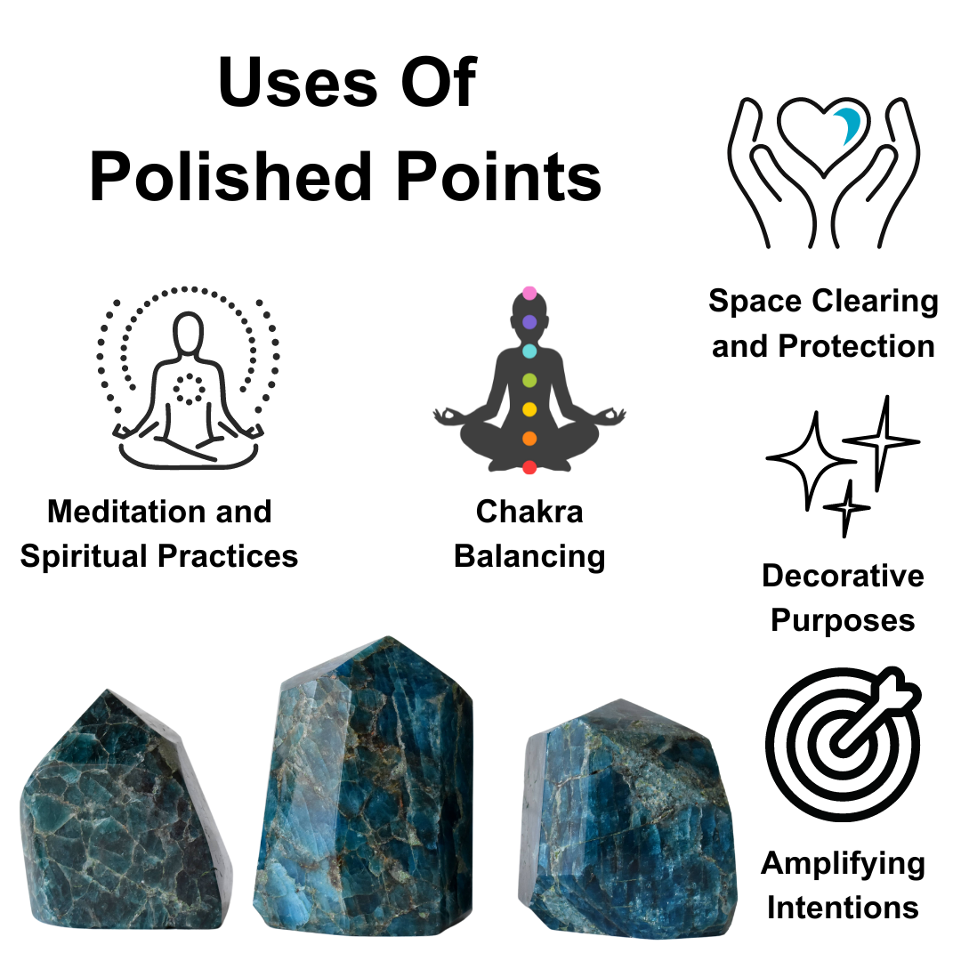 Soothing Crystals - Wholesale Spiritual Stone/Crystal - Natural Green Fluorite Points,Crystal Points Polished Points6