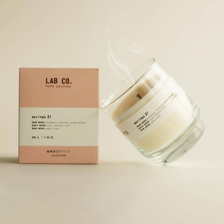 LAB CO. #7 MORINGA Vegetable Wax Candle 200g for wholesale by SEVENREEDS