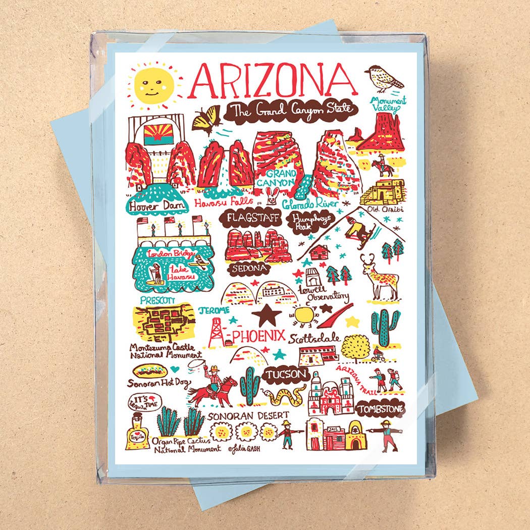 Allport Editions - Vendita all'ingrosso Set di cartoleria/cancelleria - Serie di Carte in Scatola Statescapes - scopri tutti i 29 Stati!0