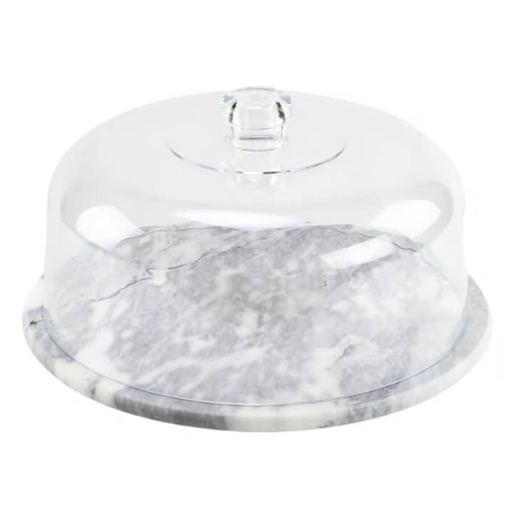 Gadsby – wholesale Cutting board – Round Marble Cheese & Serving Board with Domed Lid1