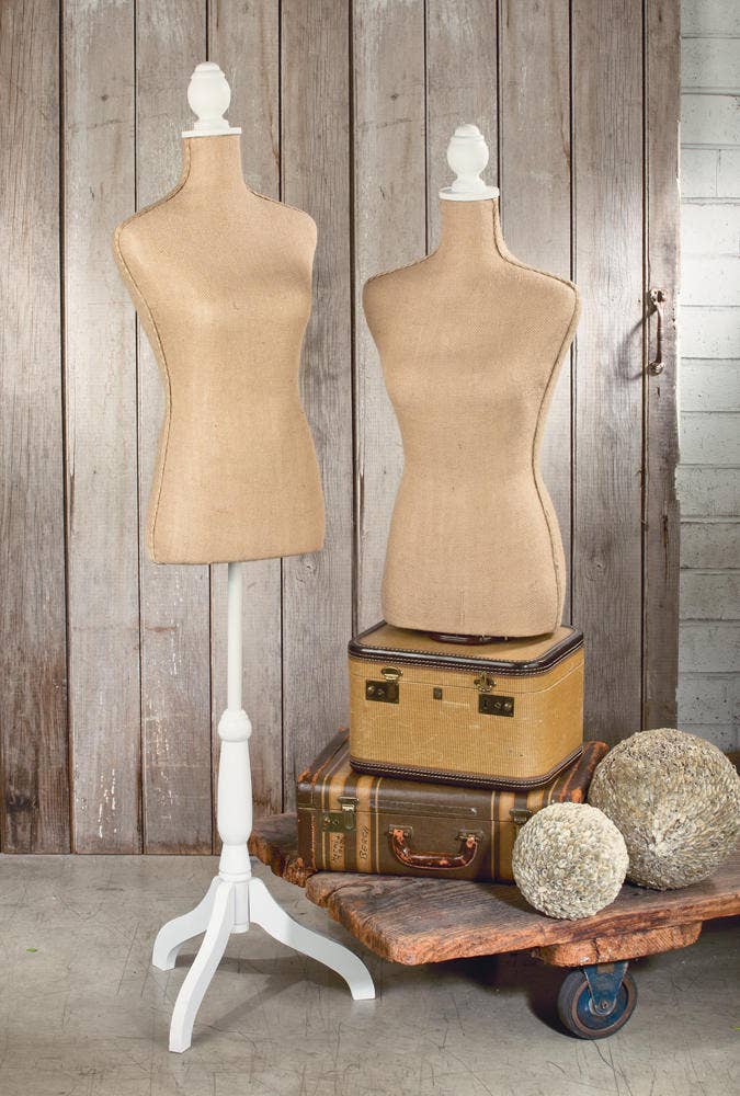 Tripar International - Wholesale Mannequin - Linen & Burlap Floor or Tabletop Body Forms - Fiberglass1