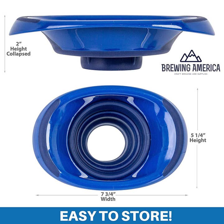 Brewing America - Wholesale Funnel - Kitchen Canning Funnel - Wide Mouth Mason Jars Collapsible S