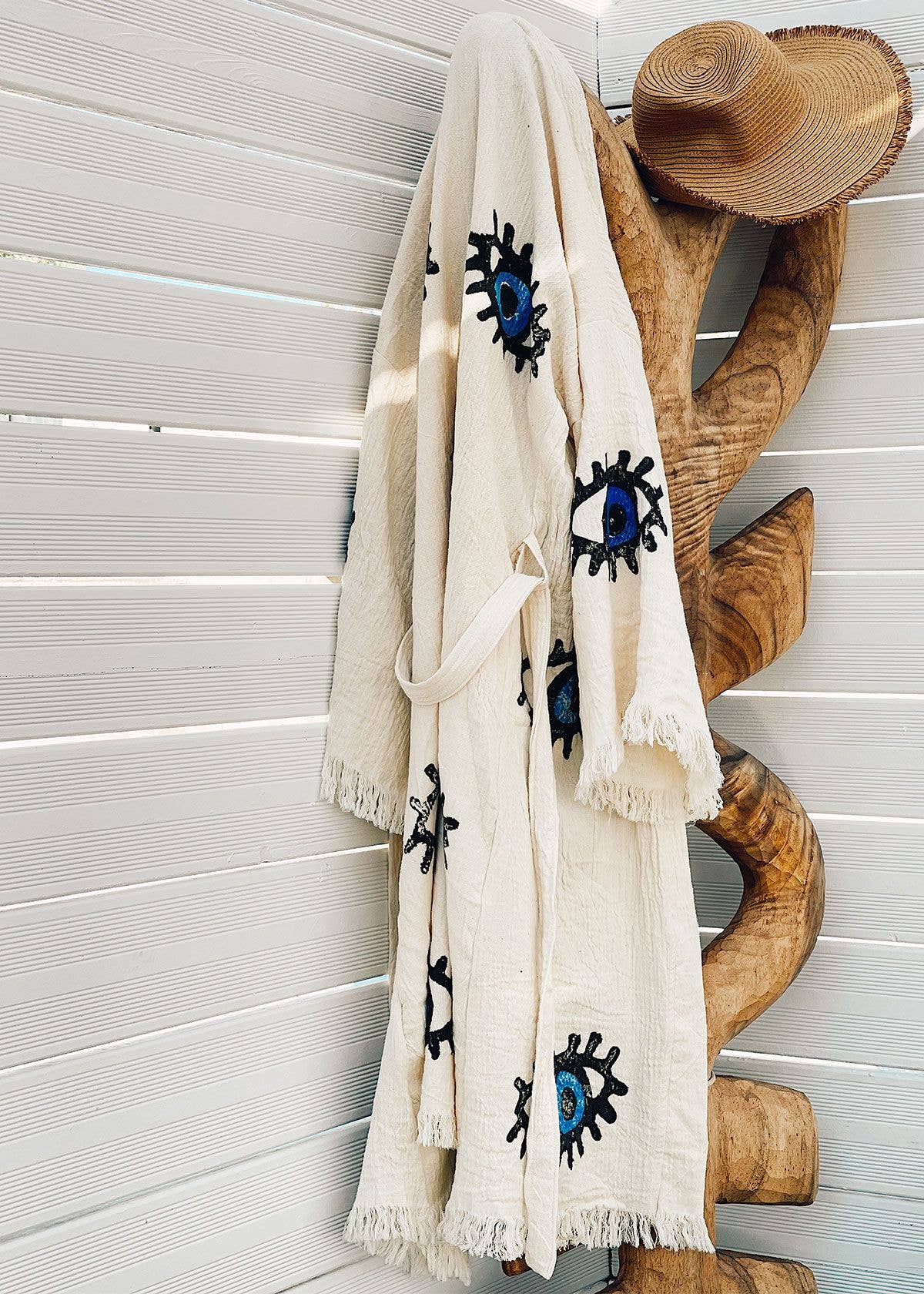 MARAÏS ATHENS - Vendita all'ingrosso Caftano - Donna - Kaftano lungo in cotone biologico Peshtemal Matia5