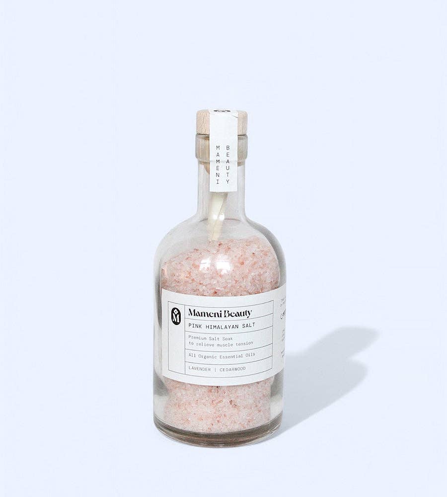 Mameni Beauty - Wholesale Bath Soak/Milk - “Compassion” Pink Himalayan Salt Soak8