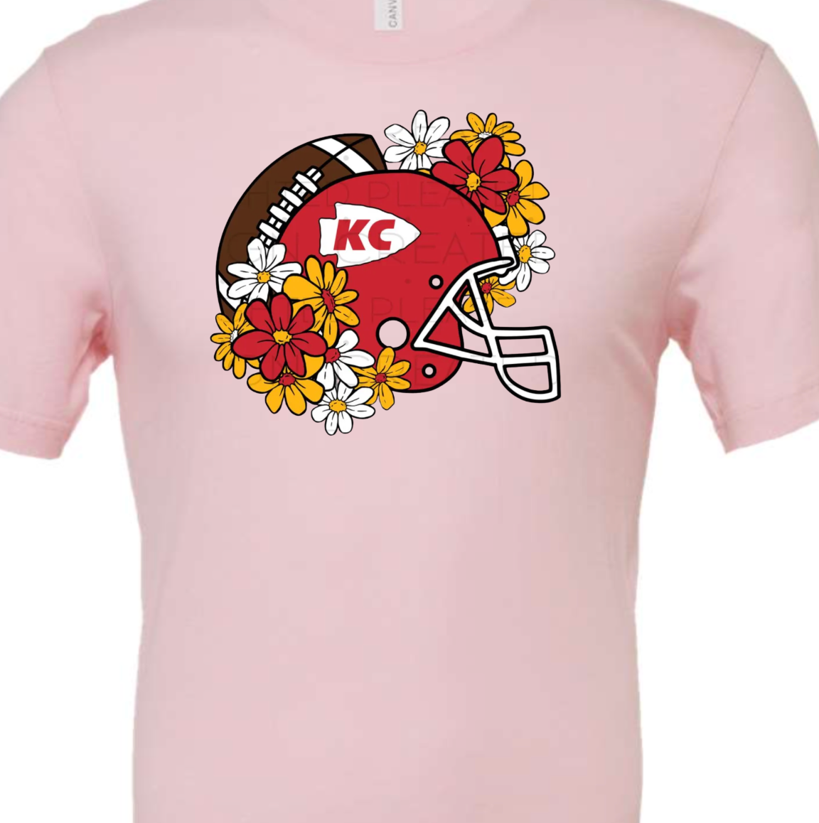 Kiki's Boutique - Wholesale Screen Printed T-Shirt - Women's - Kansas City Floral Football Tee or Sweatshirt 4