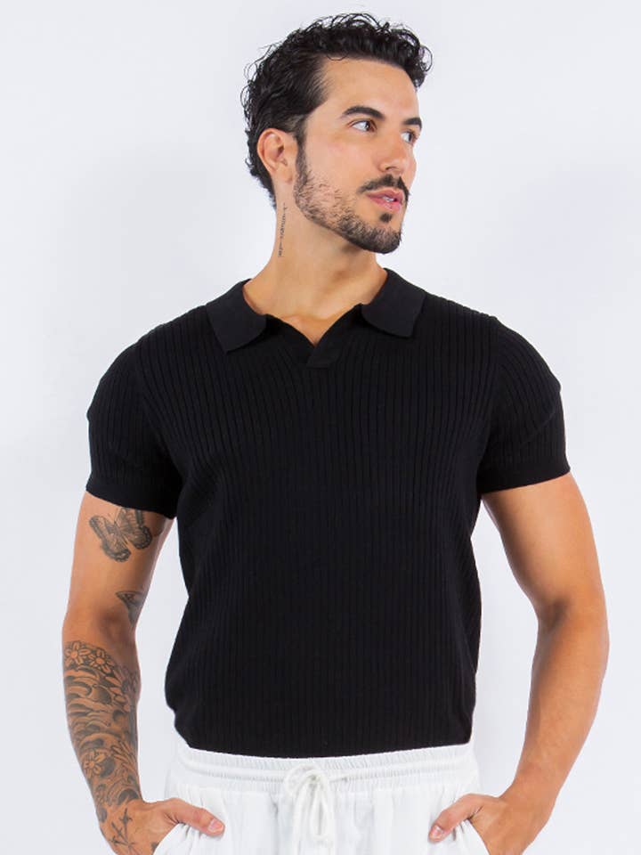 Black Enrique Shirt for wholesale by Betsy Moss