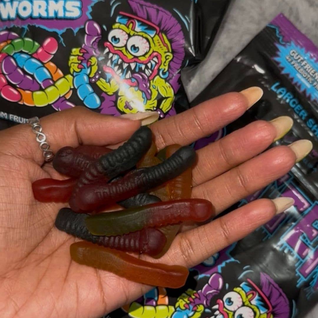Rotten Candy - Wholesale Gummy - Original Gummy Worms Candy: GF, Prebiotics, Low Sugar6
