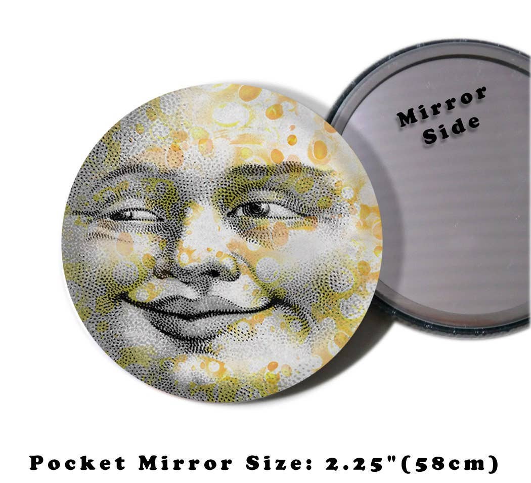 Silva Ware By Walter Silva - Wholesale Compact Mirror - Luna Round Pocket Mirror3