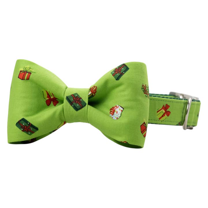 Grinch Gifts Bow Tie Dog Collar for wholesale by Crew LaLa