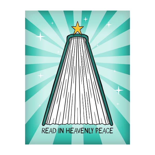 Gelesen im himmlischen Frieden — Weihnachtskarte für den Großhandel von Mollie Hendrick Design