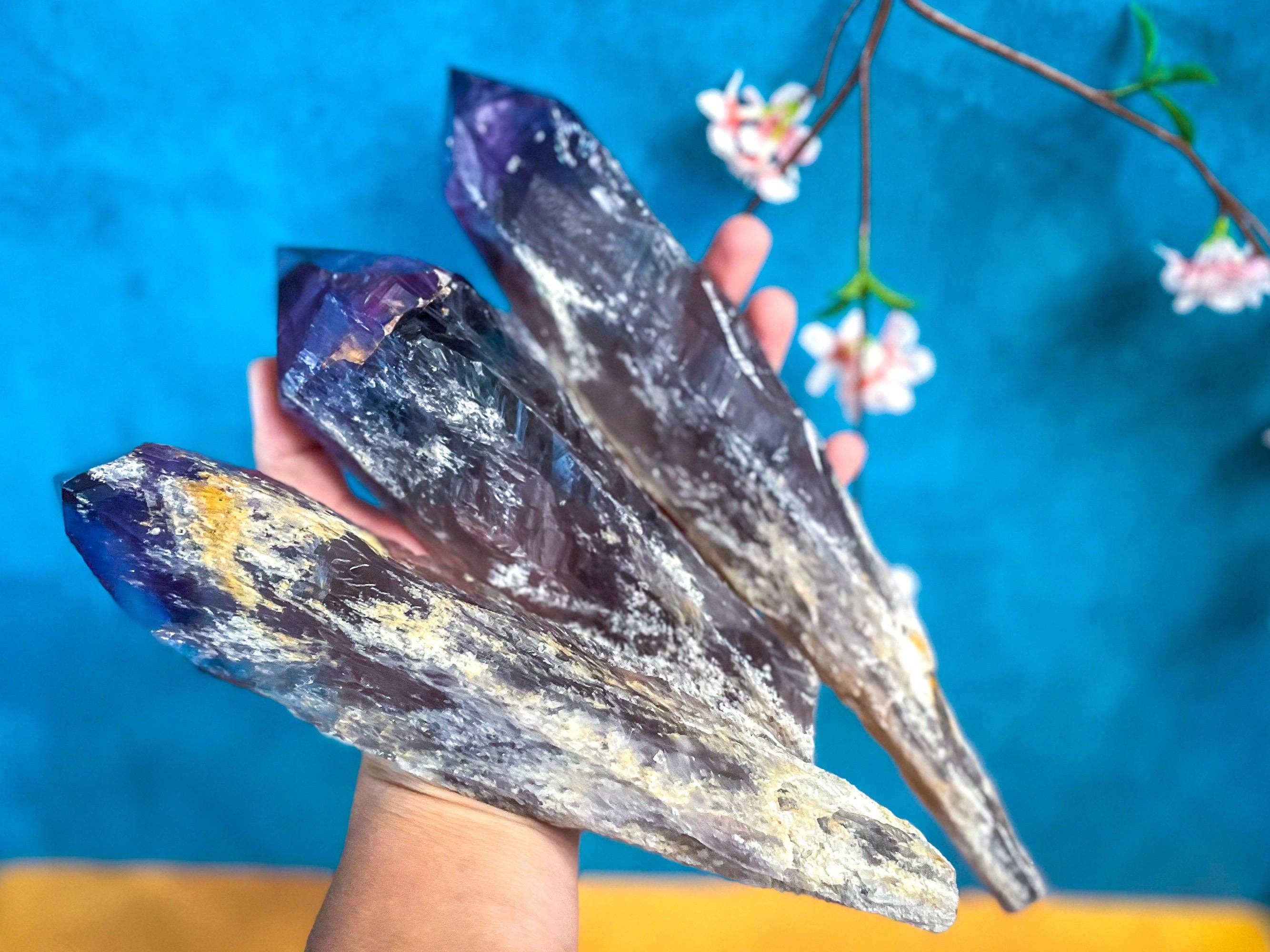 Mandala Gems - Wholesale Spiritual Stone/Crystal - HUGE AMETHYST Spear2
