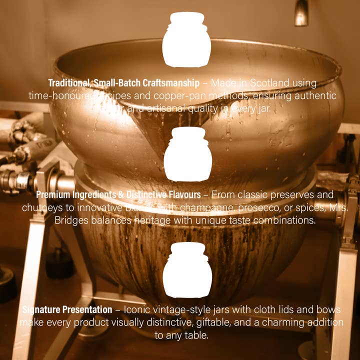 Mrs Bridges - Wholesale Preserves - Peach & Prosecco Preserve, Jam Spread3