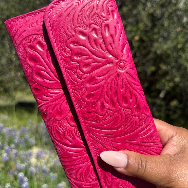 Rancho515 - Wholesale Wallet - Women's - Embossed Wallet Genuine Leather - Women’s Tri-fold wallet 14
