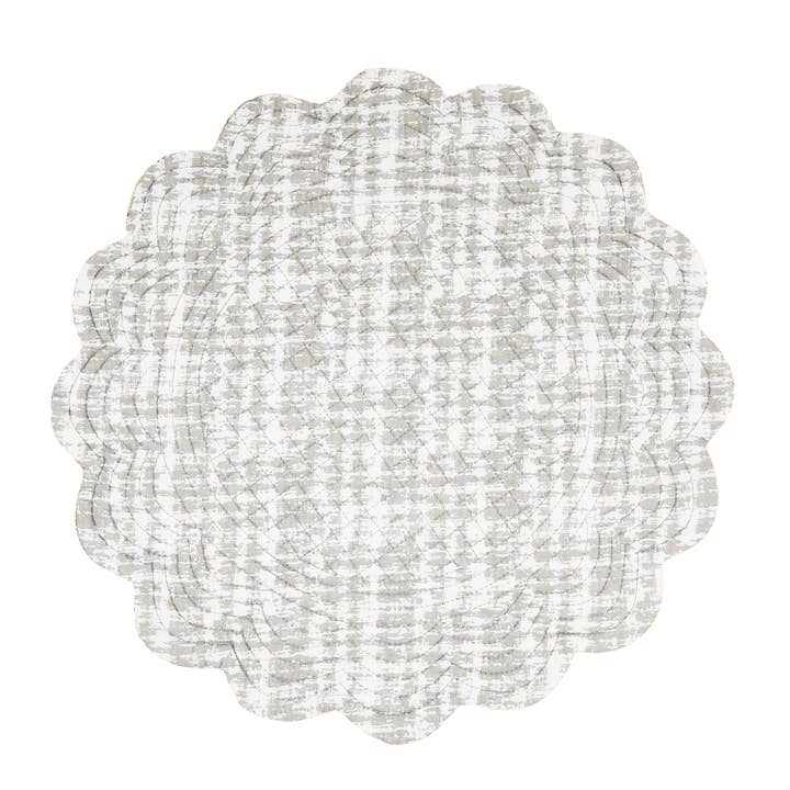 C&F Home - Wholesale Placemat - Frey Round Quilted Reversible Colorful Paisley Placemat2